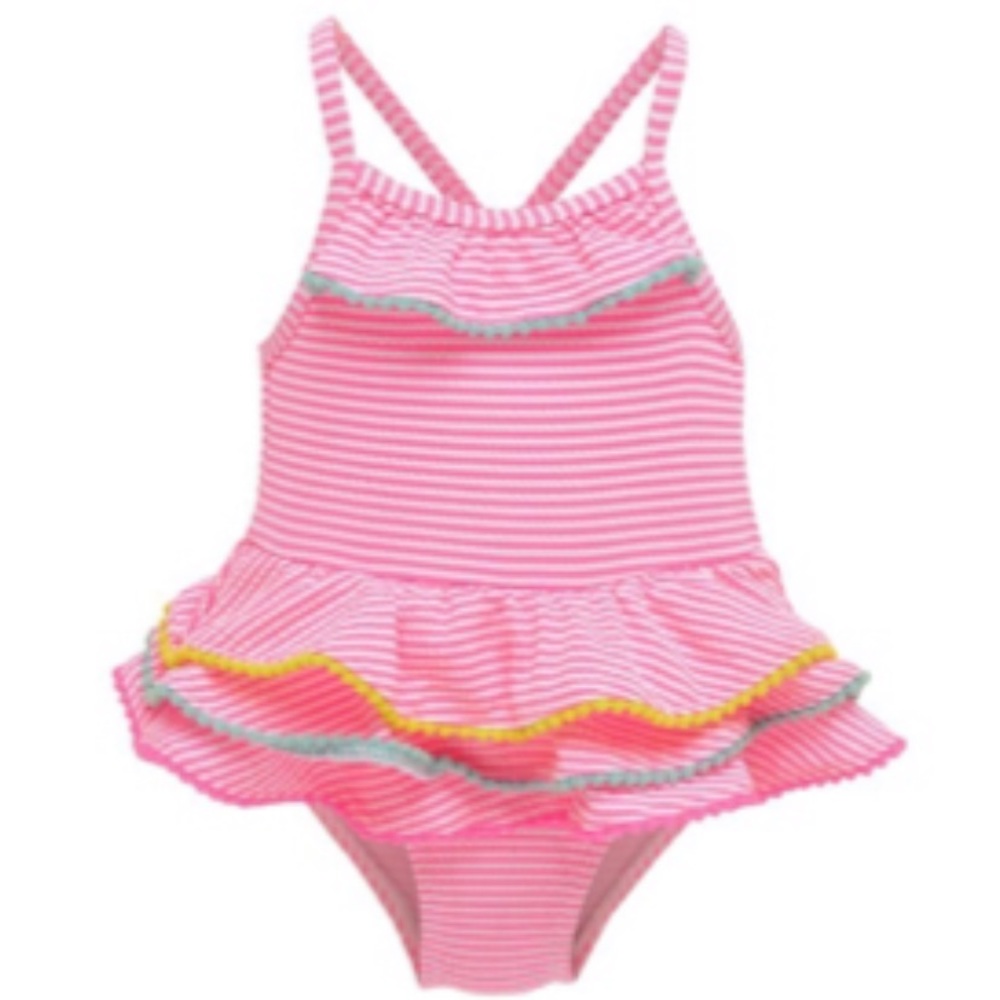 NWT Wetsuit Club Seersucker Tutu 1-Piece Swimsuit